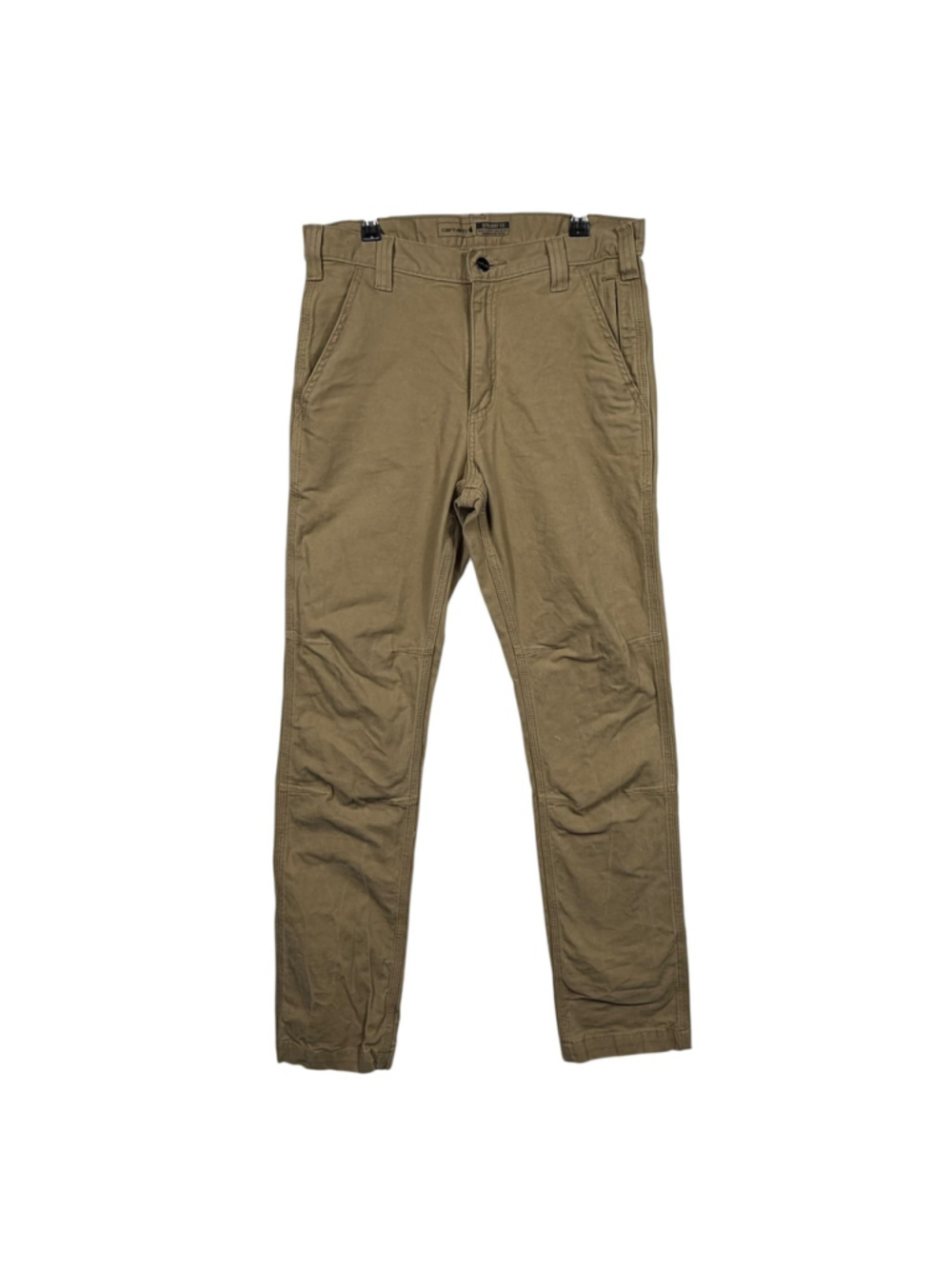 Carhartt Rugged Flex Straight Fit Canvas Tapered Work Pants Beige Mens 30x32